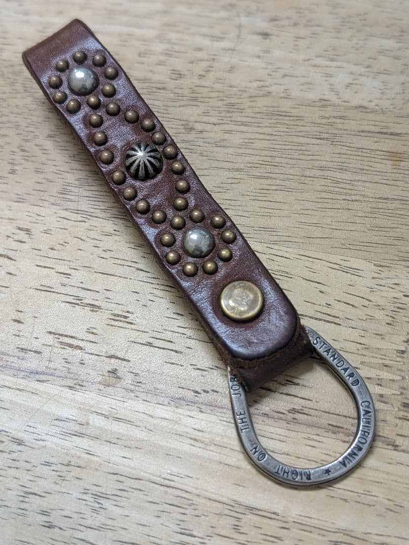 HTC スタンダードカリフォルニア 別注 レザー キーホルダー リング