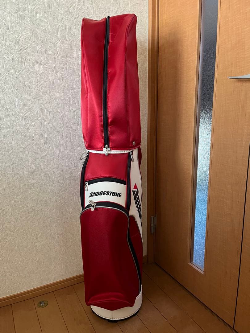 ブリヂストン　BRIDGESTONE キャディバッグ 未使用　赤　タグ付き