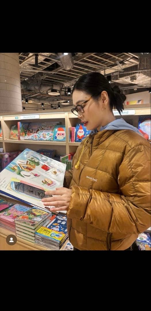 mont-bell スペリオダウンジャケット　ブラウン Ｌ　田中シェンさん着用